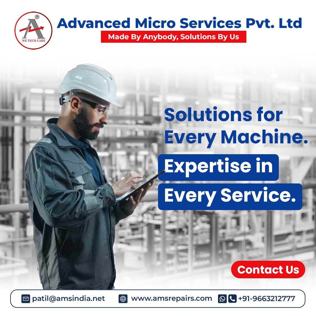AMSPLIndia's tweet image. Solutions for Every Machine. Expertise in Every Service.
At Advanced Micro Services Pvt. Ltd. 

💡 Made by Anybody, Solutions by Us
📞 Contact Us: +91 9663212777
🌐 Visit: amsindia.net
📧 Mail: patil@amsindia.net
#CNC #IndustrialAutomation #ElectronicsRepair #CNCRepair