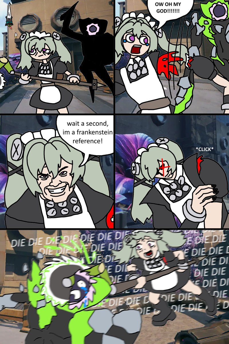 corin breaks the fourth wall in combat