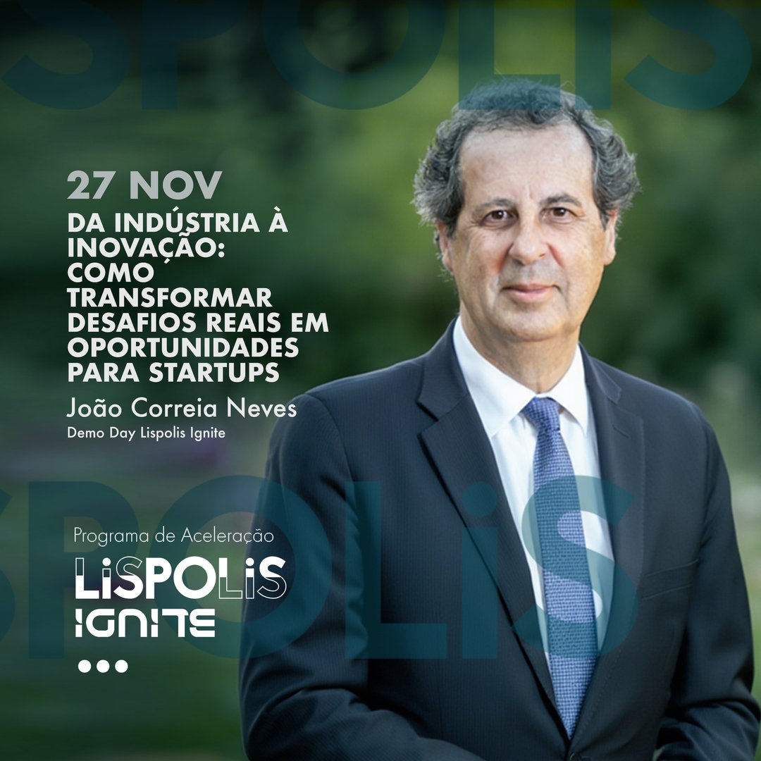 lispolis_'s tweet image. No Demo Day do Lispolis Ignite vais conhecer as startups desta edição e assistir a uma talk inspiradora do economista e especialista na área da Indústria,  João Correia Neves. Não percas! 
eventbrite.com/e/bilhetes-dem…