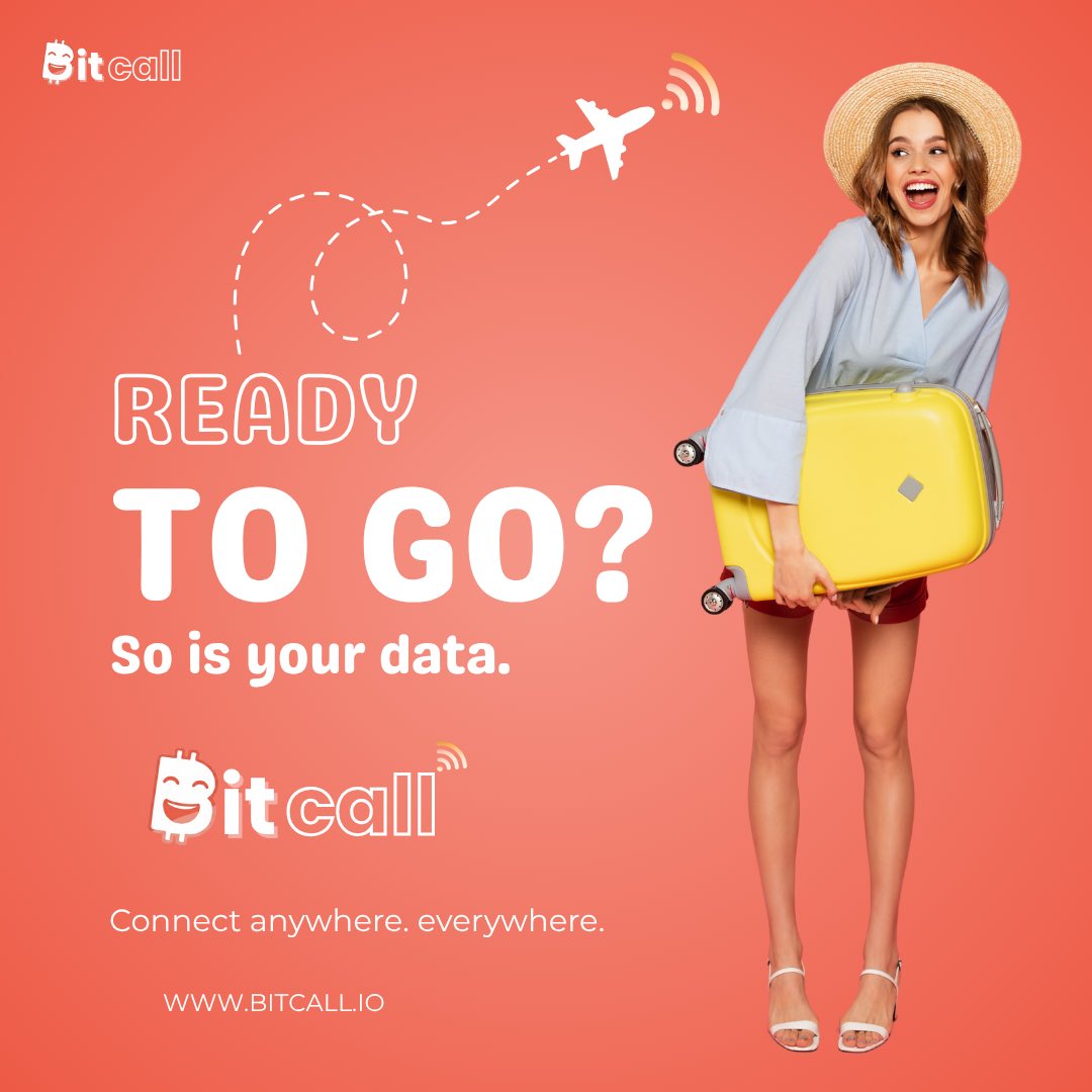 bitcall_io's tweet photo. ✈️ Travel lighter. Connect smarter. Ready to go? So is your data. #Bitcall #eSIM #GlobalConnection #travel https://t.co/7YSq6o2RLv