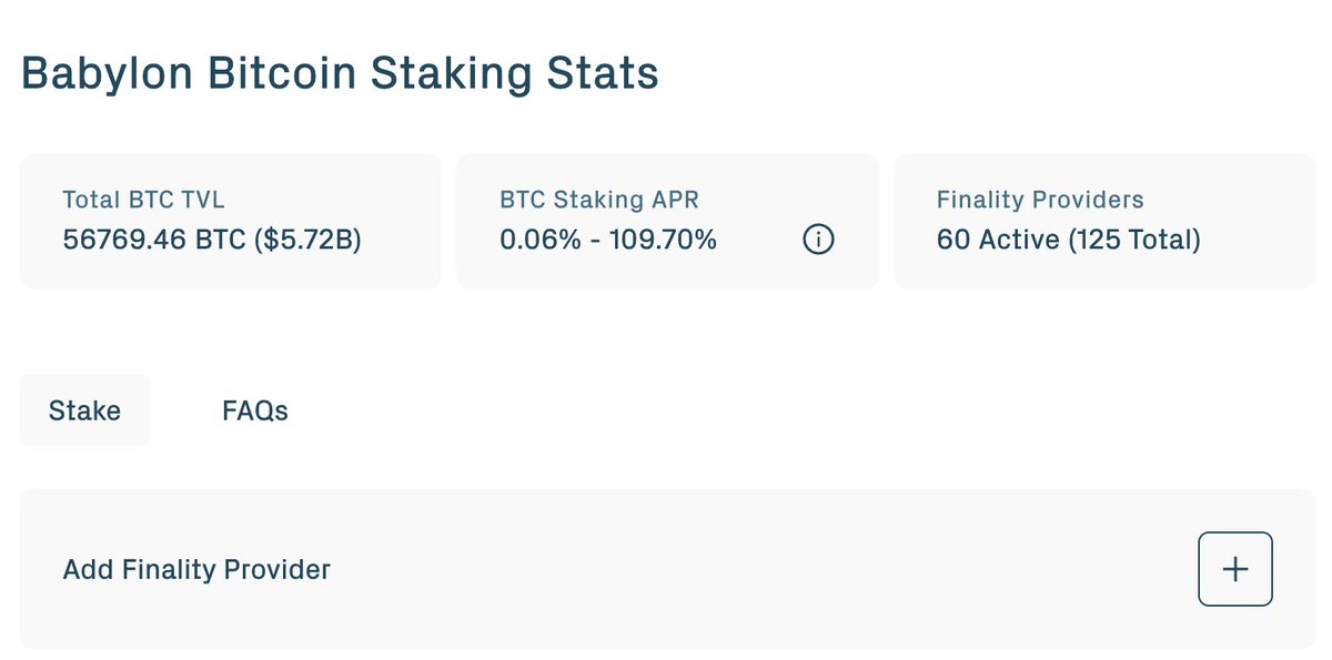 Co-staking is activated.

BTC stakers who also stake BABY are earning 109% APR.

Those who don’t? 0.06%.

Stake BABY.
