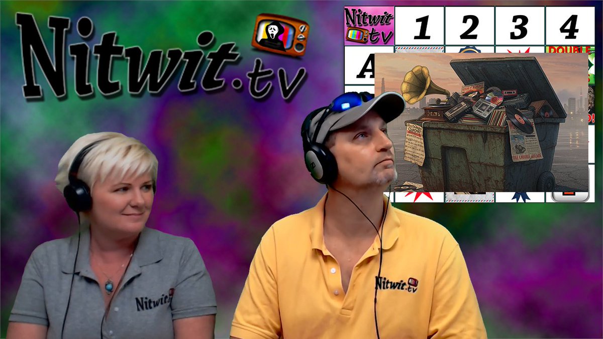 NitwitTV's tweet image. Most of these songs are garbage...

Join us LIVE tonight at 9-ish ET for the Last 25 Years Edition of Nit-Twisted Battleship music trivia!

Nitwit.tv/live #NitwitTV