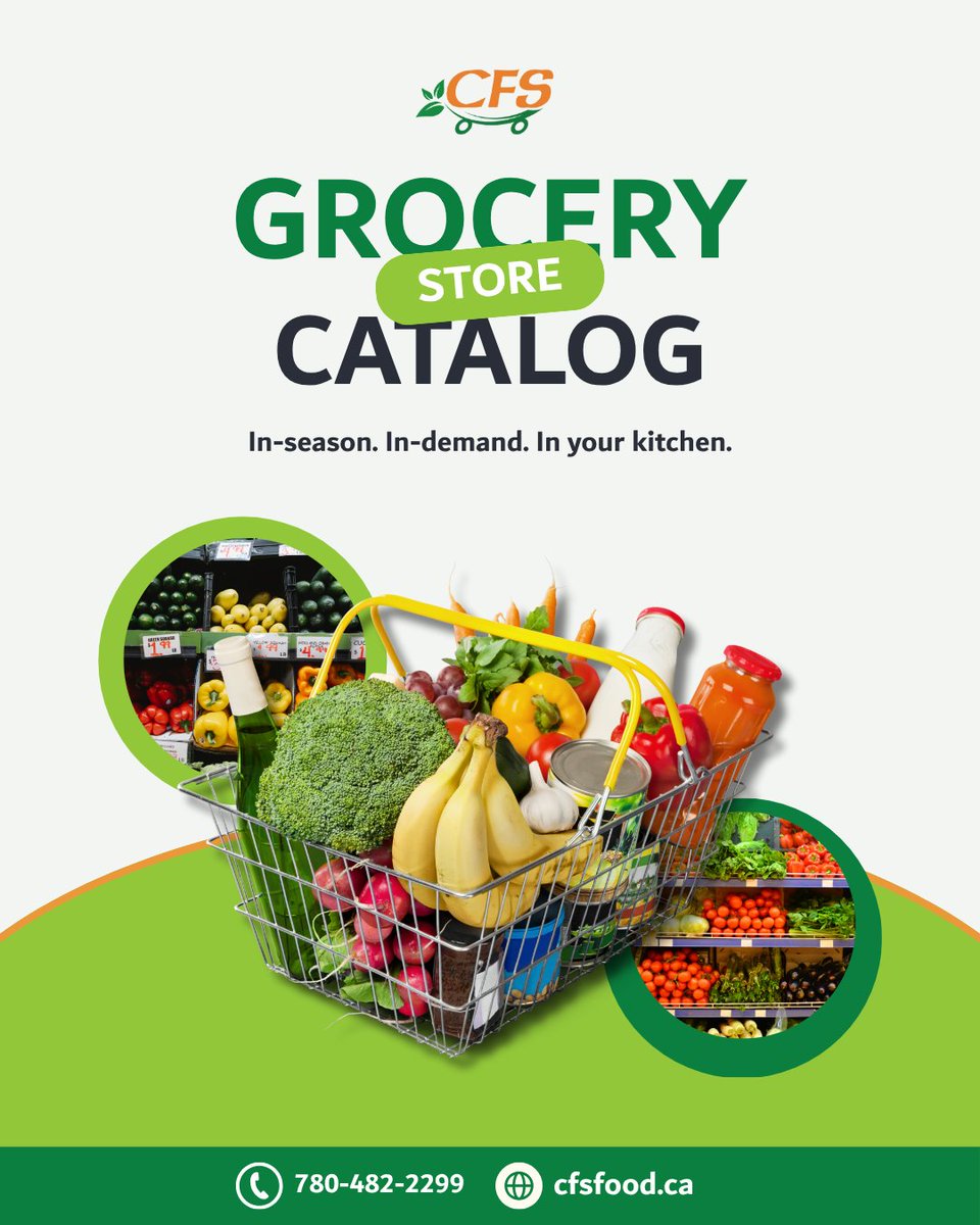 commercial_food's tweet image. In-season. In-demand. In your kitchen. 🥬🍞🥩
Explore the latest CFS Grocery Catalog — packed with fresh produce, quality proteins, and everyday essentials your kitchen depends on. 💚
-
Because great meals start with the right ingredients. 👩‍🍳
-
-

#Grocery #KitchenEssentials