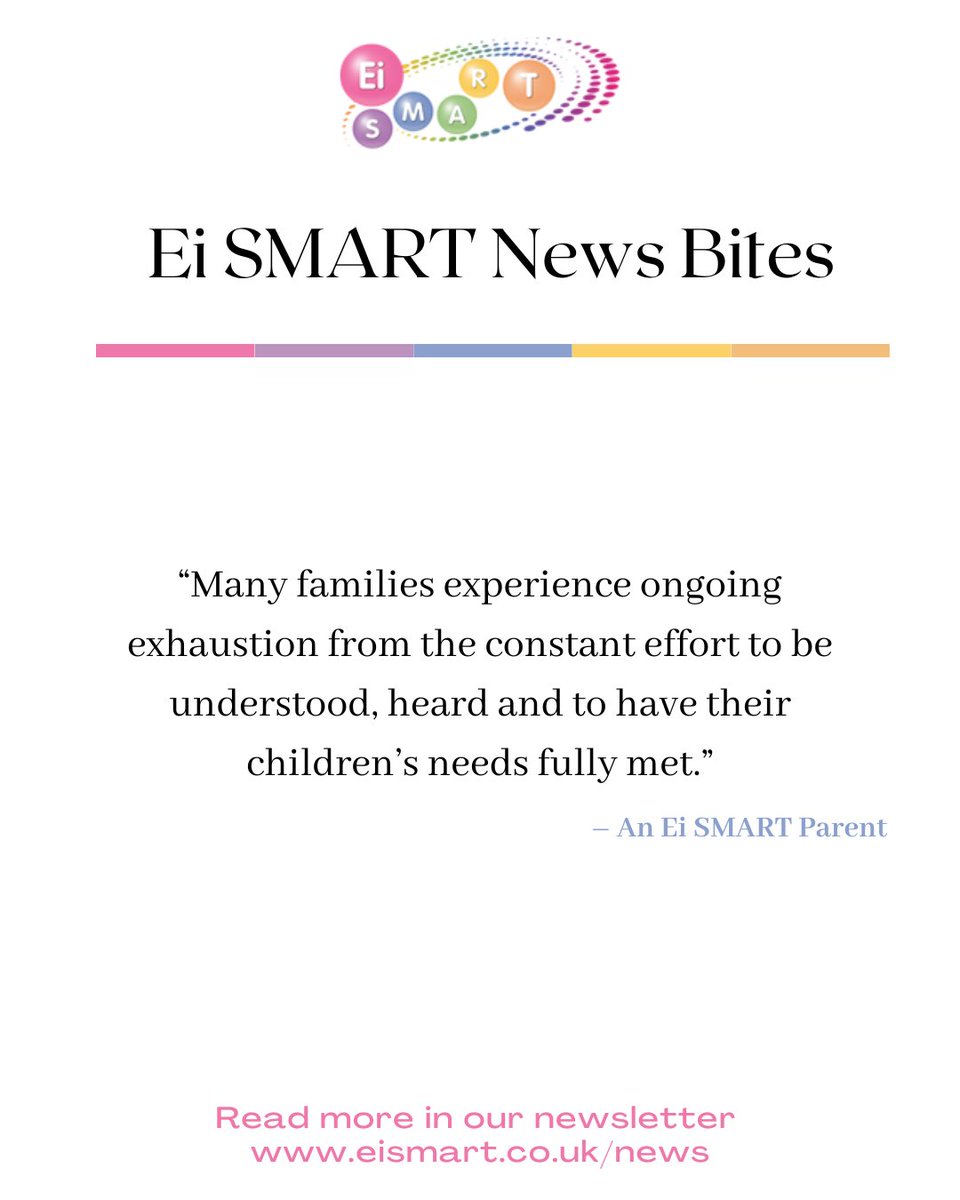 EI_Smart's tweet image. In our November newsletter, a parent of preemie twins reflects on the emotional + practical load of navigating SEN support.

📖 Read more at eismart.co.uk

#EiSMART #SEN #Prematurity #EHCP #ParentVoice