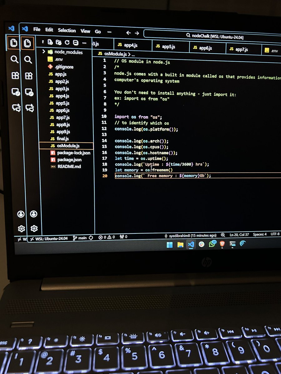 syedibrahimx8's tweet image. Day 19/100
Learning full stack development 

API | HTTP methods and status code
Axios package
OS package
Fetch()
.env

@merajismeraj 
@SadiyaSabera 
@0xsuhailroushan 
@codeforindia_ 

#100DayChallenge #javascript