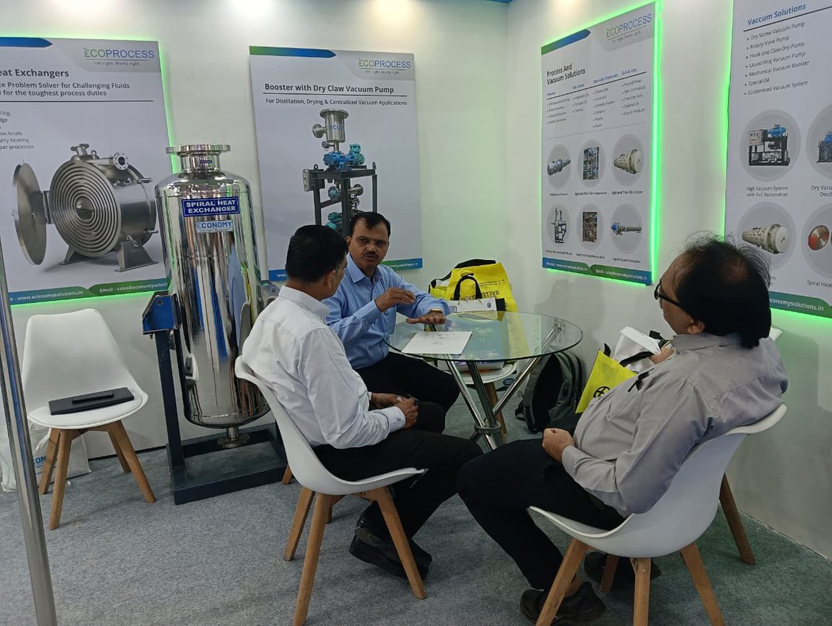 Economyprocess's tweet image. Day 2 at #DahejIndustrialExpo 2025!

Exciting interactions, innovative tech, and impactful discussions on Vacuum &amp;amp; Process Solutions.
Visit Stall A53 – Near Atali, Dahej GIDC, Gujarat.
📅 Nov 12–14

#ECOPROCESS #VacuumTechnology #DahejExpo2025 #EngineeringExcellence