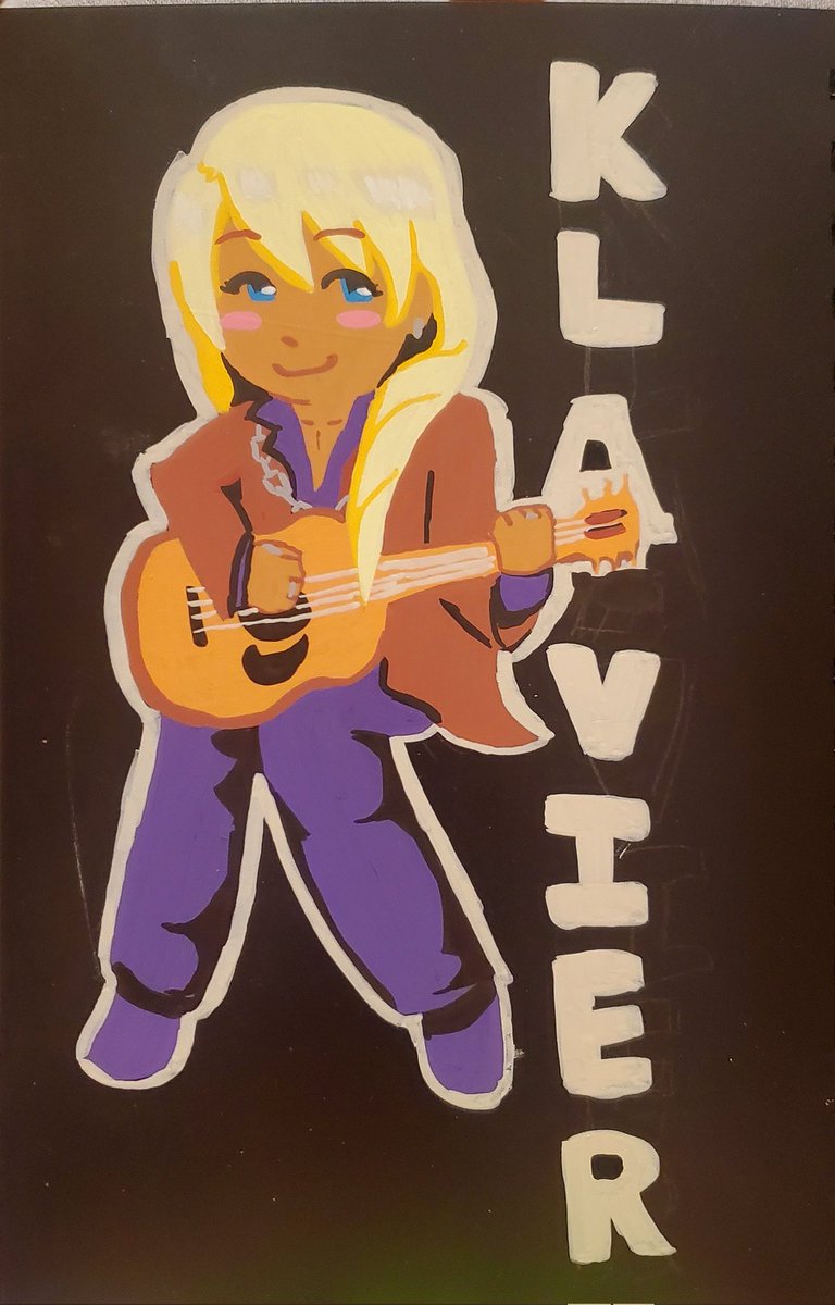 I drew this on my sketchbook cover.  I fumbled the guitar but 🤫 #AceAttorney