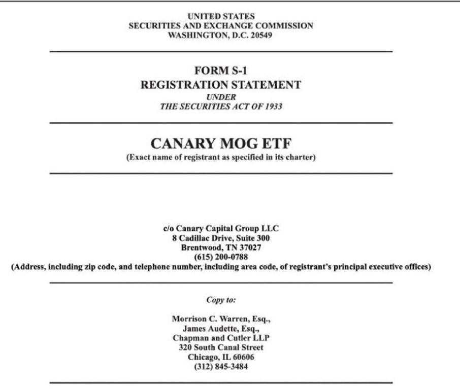 <a href="/RugRadio/">Rug Radio</a> <a href="/FanDuel/">FanDuel</a> Did you notice <a href="/CanaryFunds/">Canary Capital</a> filed for a $MOG coin ETF yesterday? Thank you for your attention to this matter. Stay blessed, always be mogging 🫵😹