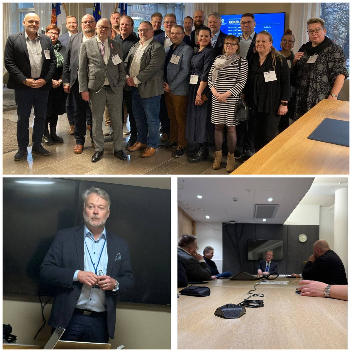 KS-kunnanjohtajien Hki-vierailun päivä 2 🇫🇮
TEMissä rakennerahastot, EU-ohjelmakausi, elinvoimakeskukset ja Business Finland.
VMssä keskustelua HVA-rahoituksesta, valtionosuuksista ja alueiden eriytymisestä.
Illalla Anna-Kaisa Ikosen kanssa eduskunnassa ja kierros Ateneumissa 🎨