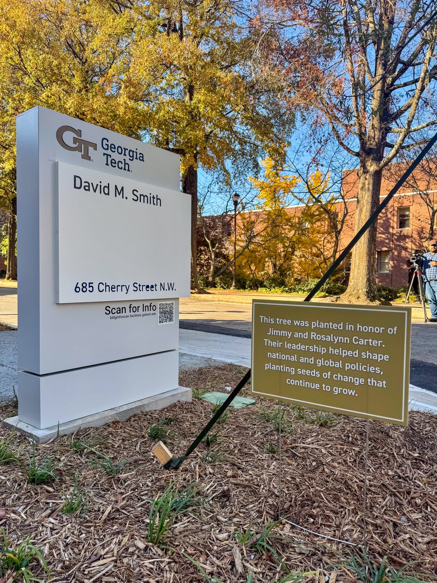 GeorgiaTech's tweet image. Georgia Tech proudly introduces the Jimmy and Rosalynn Carter School of Public Policy, housed in the newly renovated D.M. Smith Building.

Honoring the Carters’ lifelong legacy of ethical leadership and public service, the School will inspire future changemakers in the reimagined…