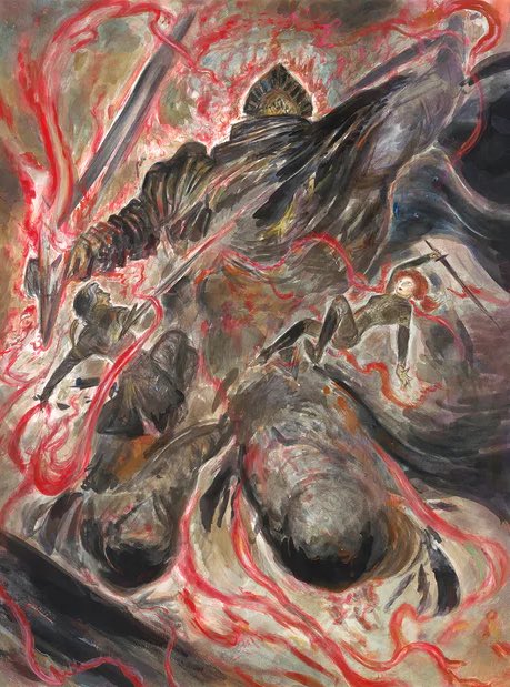 The legendary Final Fantasy artist Amano drew a piece for Clair Obscur Expedition 33?!! 🤯

The concept is: Maelle and Verso face the feared Expedition slayer, The Dualliste, in the depths of the Forgotten Battlefield 😱