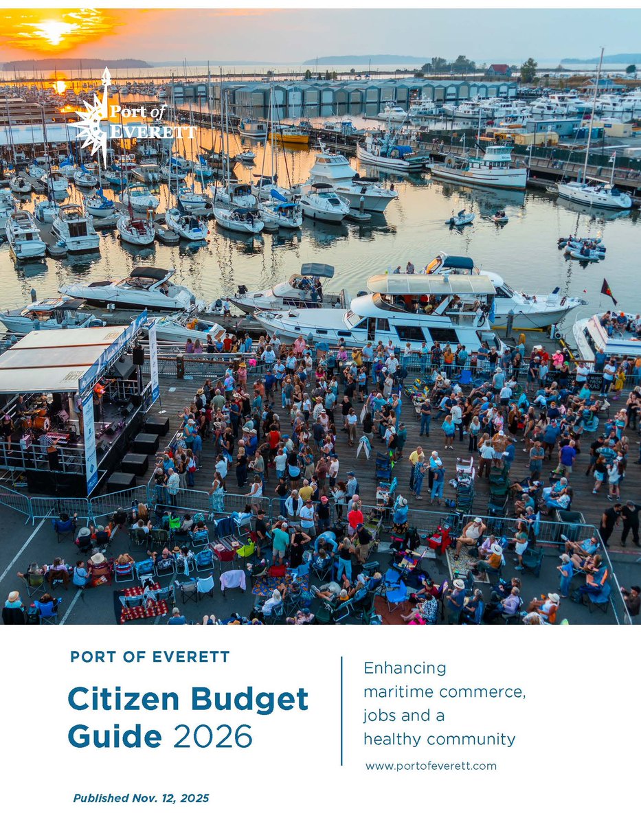 The Port of Everett Commission adopted a $70 million operating and capital budget for 2026 that continues to deliver on the Port’s Strategic Plan.

Read the Citizen Budget Guide at portofeverett.com/2026Budget