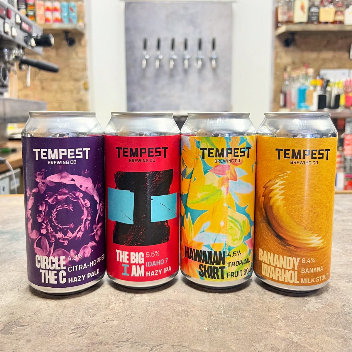 CraftTooting's tweet image. NEW IN Tempest! ‘Circle The C’ soft, Citra Pale 👌 ‘The Big I Am’ #NEIPA juicy, hazy IPA - a full on Idaho 7 celebration 😋 ‘Hawaiian Shirt’ 🌴👕🍹 Fruit #Sour AND ‘Banandy Warhol’ 🍌 Bourbon BA Banoffee Imperial Milk #Stout is smashing it on Untappd ✅ #CraftBeer #Craft #Tooting