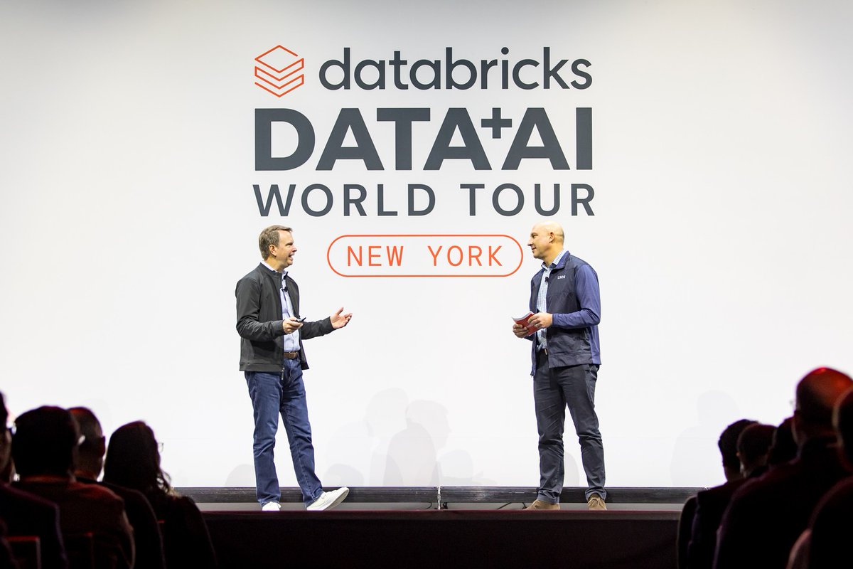 databricks's tweet image. The #DataAIWorldTour NYC keynote spotlighted the latest technologies powering AI Agents, how Databricks customers are building AI with Agent Bricks, and why Lakebase is disrupting the database category.

@LSEGplc&apos;s Co-Head of Data &amp;amp; Analytics, Ron Lefferts: “AI is moving fast,…
