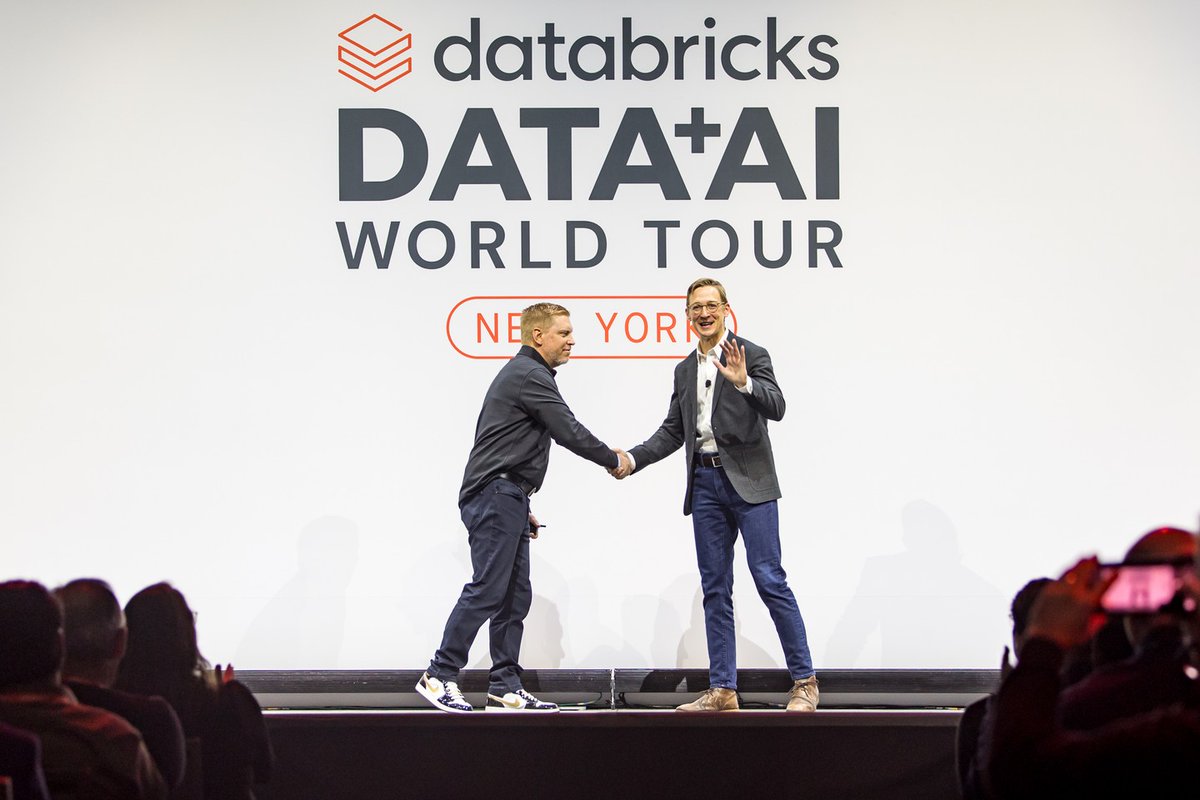 databricks's tweet image. The #DataAIWorldTour NYC keynote spotlighted the latest technologies powering AI Agents, how Databricks customers are building AI with Agent Bricks, and why Lakebase is disrupting the database category.

@LSEGplc&apos;s Co-Head of Data &amp;amp; Analytics, Ron Lefferts: “AI is moving fast,…
