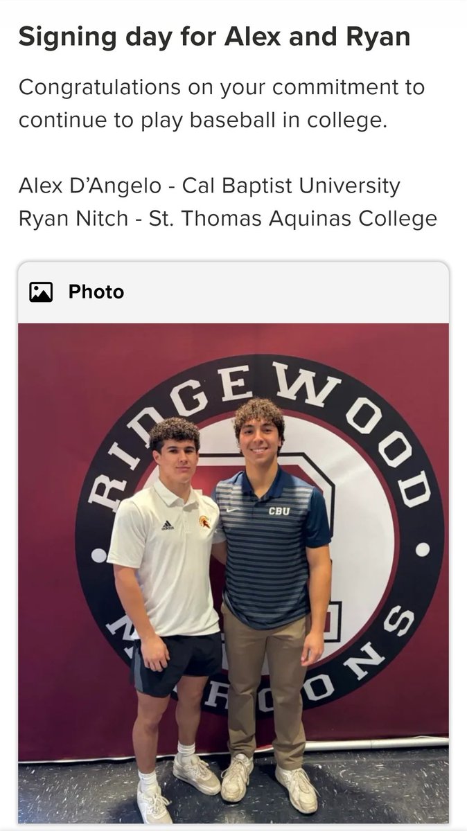 RidgewoodHSBaseballNJ tweet media