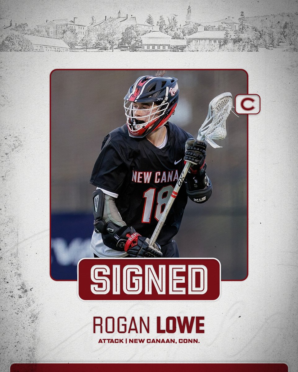 ColgateMLax's tweet image. 𝑺𝒊𝒈𝒏𝒆𝒅 ✍️

Next up in our class of 2030’s, we have Rogan Lowe!

Rogan is an attacker from New Canaan, Conn.

Welcome to Colgate!

#GoGate | #GGG