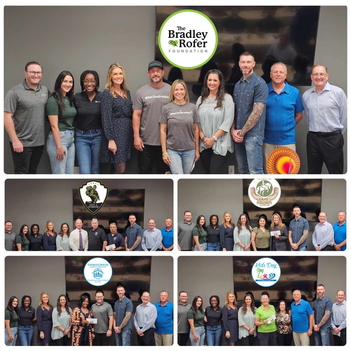 On this #ThankfulThursday, we're grateful for our business partners! Thanks to their support, we distributed over $160,000 to CSR Kid’s Day, Bradley Rofer, Leaps &amp; Bounds, <a href="/THShelter/">THshelter</a> and <a href="/saveawarrior/">SAVE A WARRIOR</a> from funds raised at our golf tournament. #BuildingWhatMatters