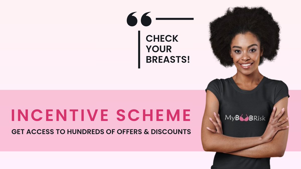 Take care of your breast health and save money with exclusive offers &amp; discounts on food &amp; drink, health &amp; beauty, and many more.

Join the <a href="/myboobrisk/">MyBOOBRisk</a> Incentive Scheme for FREE!

Please like, comment, and share to help spread the message 'Early detection, saves lives.'