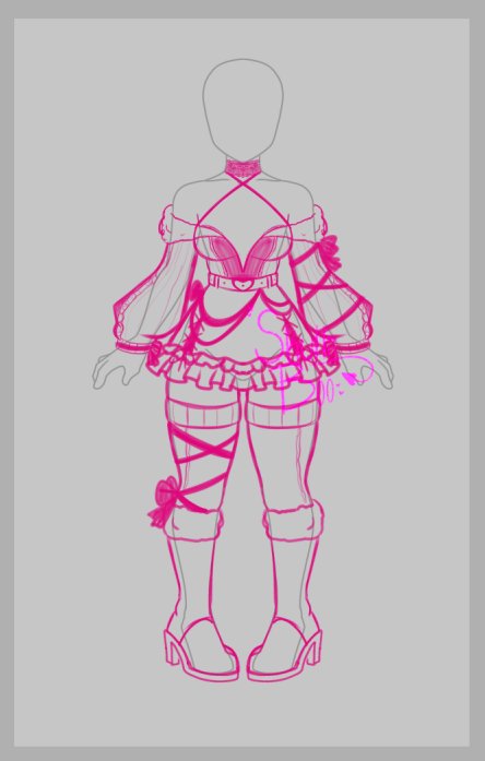 Good morning babes, homies and ghouls! I forgot to show you some of the upcoming outfits that will be out soon! 

I'm really proud of these so far. ♡♡♡♡♡ buuuut I see a pattern. Lmao. What do you think? Got an ideas of colors? Maybe you wanna throw styles and references my