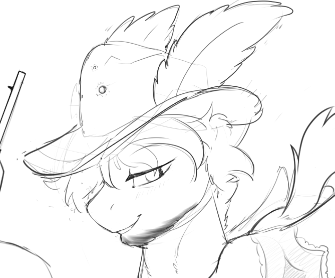 working on a moffling character here and there in between commissions...