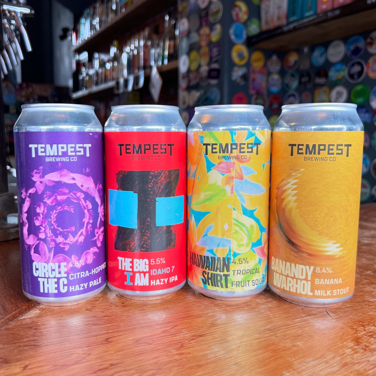 CraftCourage's tweet image. NEW IN Tempest! ‘Circle The C’ soft, Citra Pale 👌 ‘The Big I Am’ #NEIPA juicy, hazy IPA - a full on Idaho 7 celebration 😋 ‘Hawaiian Shirt’ 🌴👕🍹 Fruit #Sour AND ‘Banandy Warhol’ 🍌 Bourbon BA Banoffee Imperial Milk #Stout is smashing it on Untappd ✅ #CraftBeer #CrystalPalace