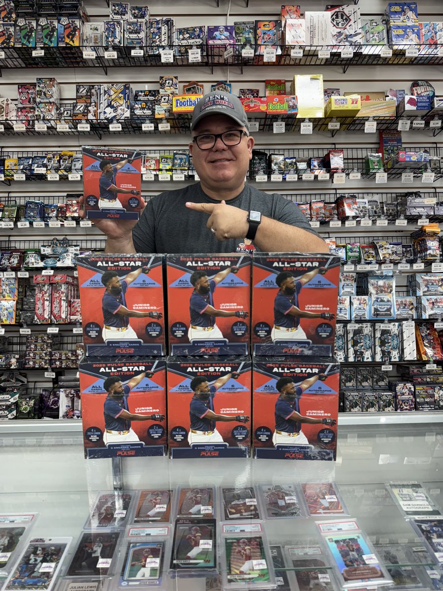 "It's not the size of the dog in the fight, it's the size of the fight in the dog." ~ Mark Twain
New today 2025 <a href="/Pulse_Cards/">Pulse Trading Cards</a>  All Star Baseball Hobby Box (6 autos per box)
Click here for current pricing. benscardworld.com/shop/sealed-sp…