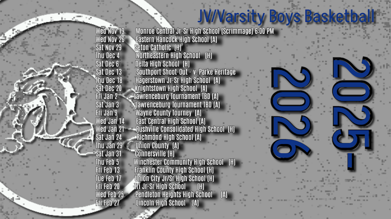 Centerville 2025-2026 Boys Basketball Schedule