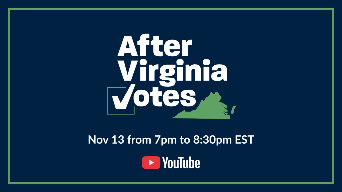 vpapupdates's tweet photo. It’s not too late to join us for After Virginia Votes — Virginia’s premier post-election retrospective, happening tonight.

🎥 Didn’t register yet? No problem — we’ll be posting the livestream link shortly, so you can tune in and unpack the results with us.

Many thanks to the GMU Schar School of Policy and Government for hosting and for their long-standing partnership in making this event possible.

#AfterVirginiaVotes #VirginiaPolitics #PostElectionAnalysis #VPAPEvents #CivicEngagement #VirginiaElections