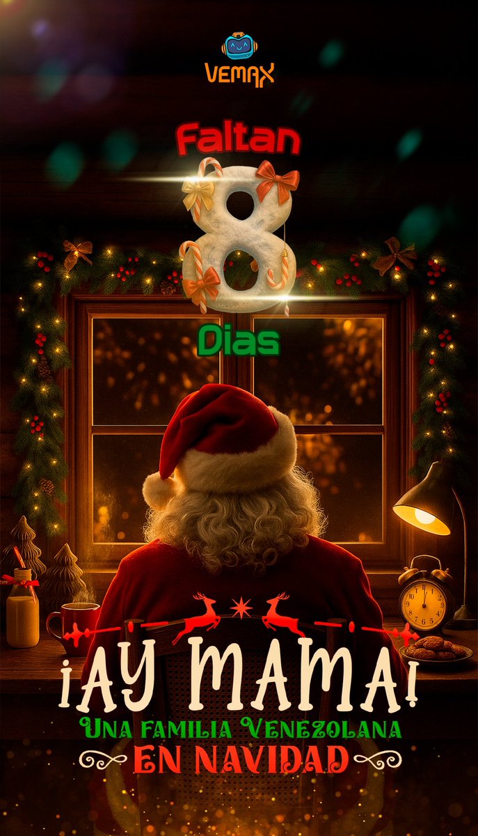 Faltan solo 8 días para que la magia de la Navidad venezolana llegue al cine 🎄🇻🇪
Prepárate para reír, emocionarte y reconocerte en cada historia.
🎥 #AyMamá se estrena este 20 de noviembre en tu sala favorita.
#CineVenezolano #NavidadConVemax