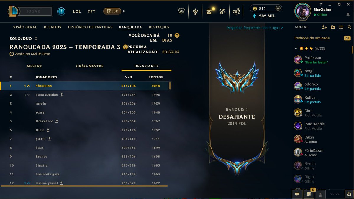 shaquinn123's tweet photo. voltei da faculdade e peguei top 1 nesse meio tempo, wtf. https://t.co/5oBP0q6UzR
