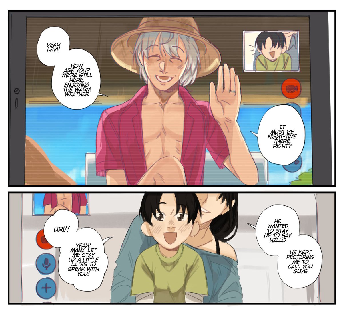 Daniryu_P's tweet photo. [old art]
#kenuri uncles art i drew a long time ago but forgot to post, they're on their honeymoon 🥹 https://t.co/8syCcXNagA