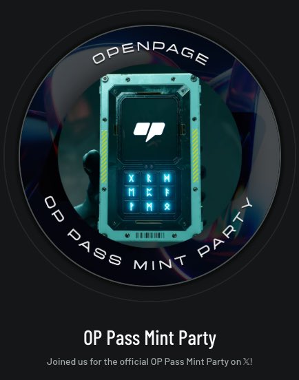 seannana's tweet image. OP Pass Mint Party Badge

Code: PARTYTIME

op.xyz/claim