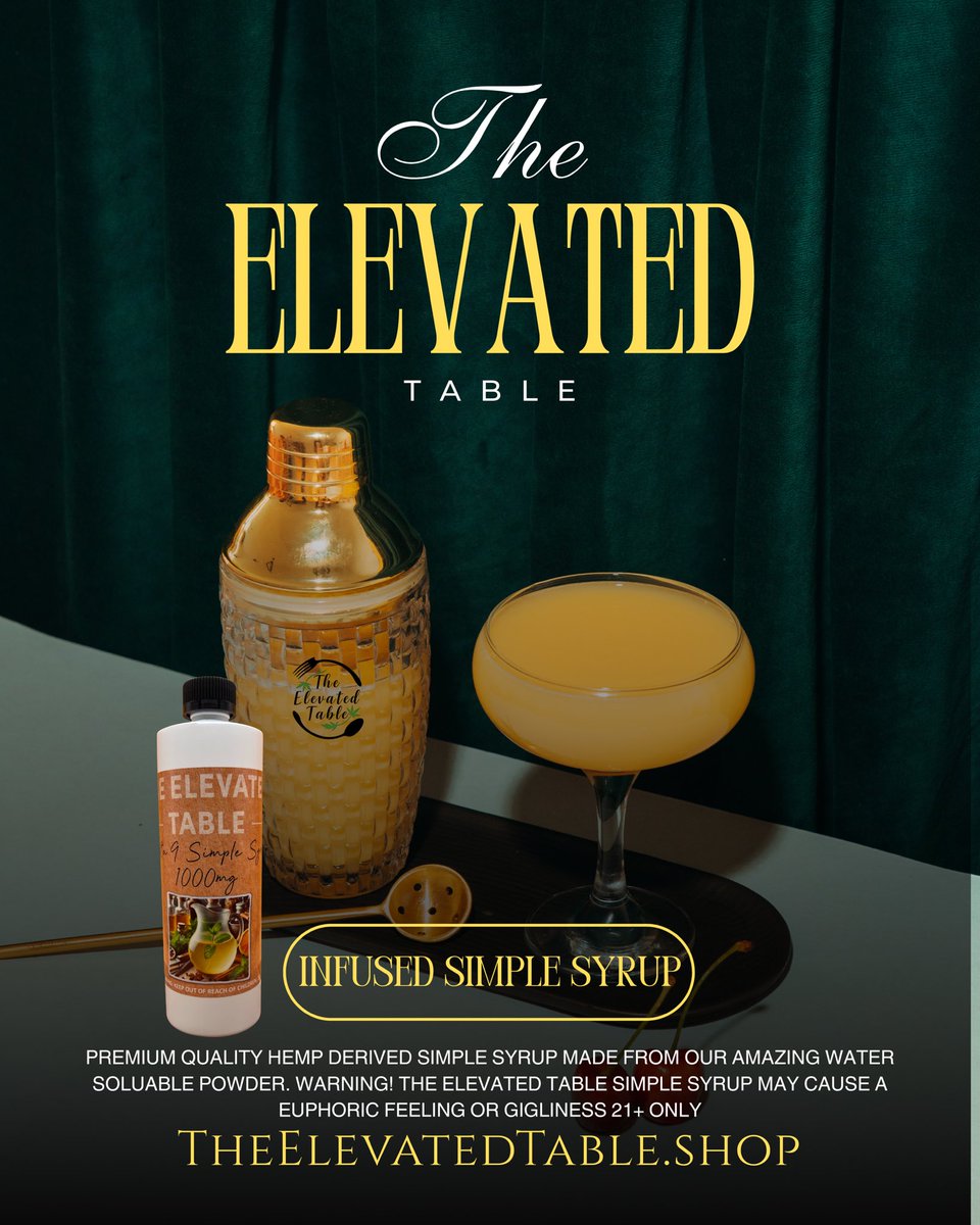 Elevated_table's tweet photo. Ever wanted to make your own infusions at home? Look no further than The Elevated Table, We offer Premium Infused Delta 9 Simple Syrup that will get you to mars faster than @elonmusk  #TheElevatedTable #cannabisculture #Infused #Cookingwithcannabis https://t.co/VUrYRBFrOJ
