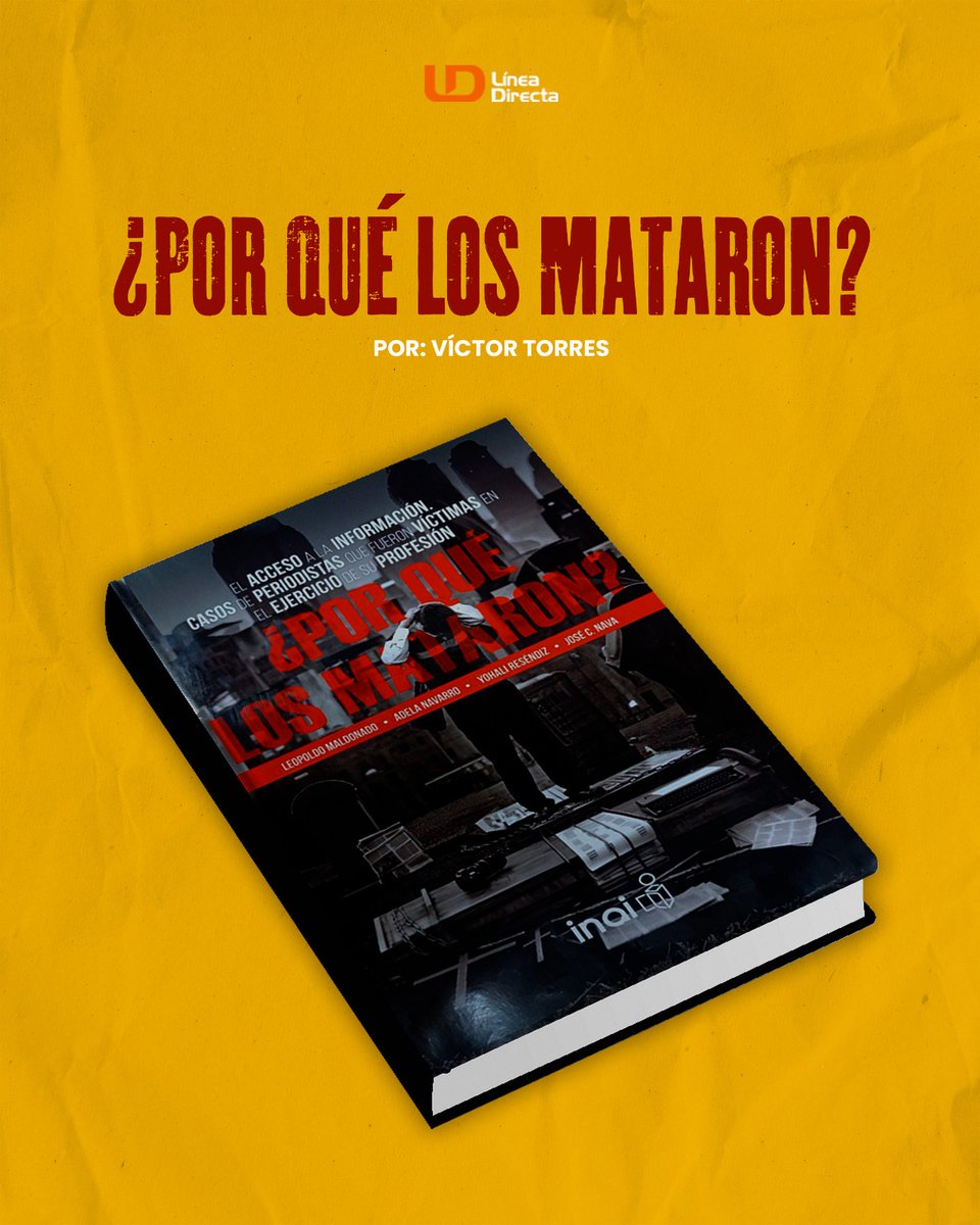 ¿Por qué los mataron? 🧐

A veces, un libro 📖  llega como un recordatorio de lo que no queremos normalizar. Así me ocurrió estos días, cuando el periodista 📷 Alfredo Beltrán Estrada me... ✍🏻

Por: Víctor Torres

Lee aquí la columna: lineadirectaportal.com/opinion/por-qu…