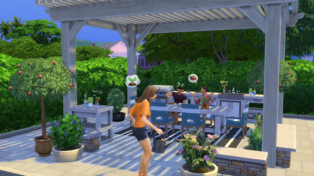 TheSims's tweet image. With rustic furniture, vibrant rugs, harvest decor and more bring energetic pops of color to your new entertaining spot with #GardenToTableKit by @BrazenLotus 🌻
Available Now!