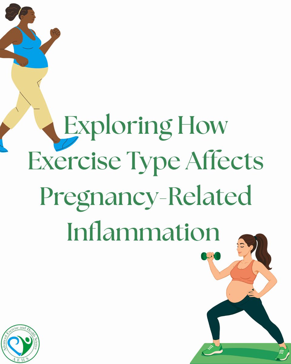 AdvExHlthSci's tweet image. How does exercise type affect inflammation during pregnancy?
A recent AEHS review looks at aerobic, resistance, and combined training; and why exercise intensity and frequency may matter more than mode.
#AEHS #PregnancyHealth #ExerciseScience #MaternalHealth #Inflammation