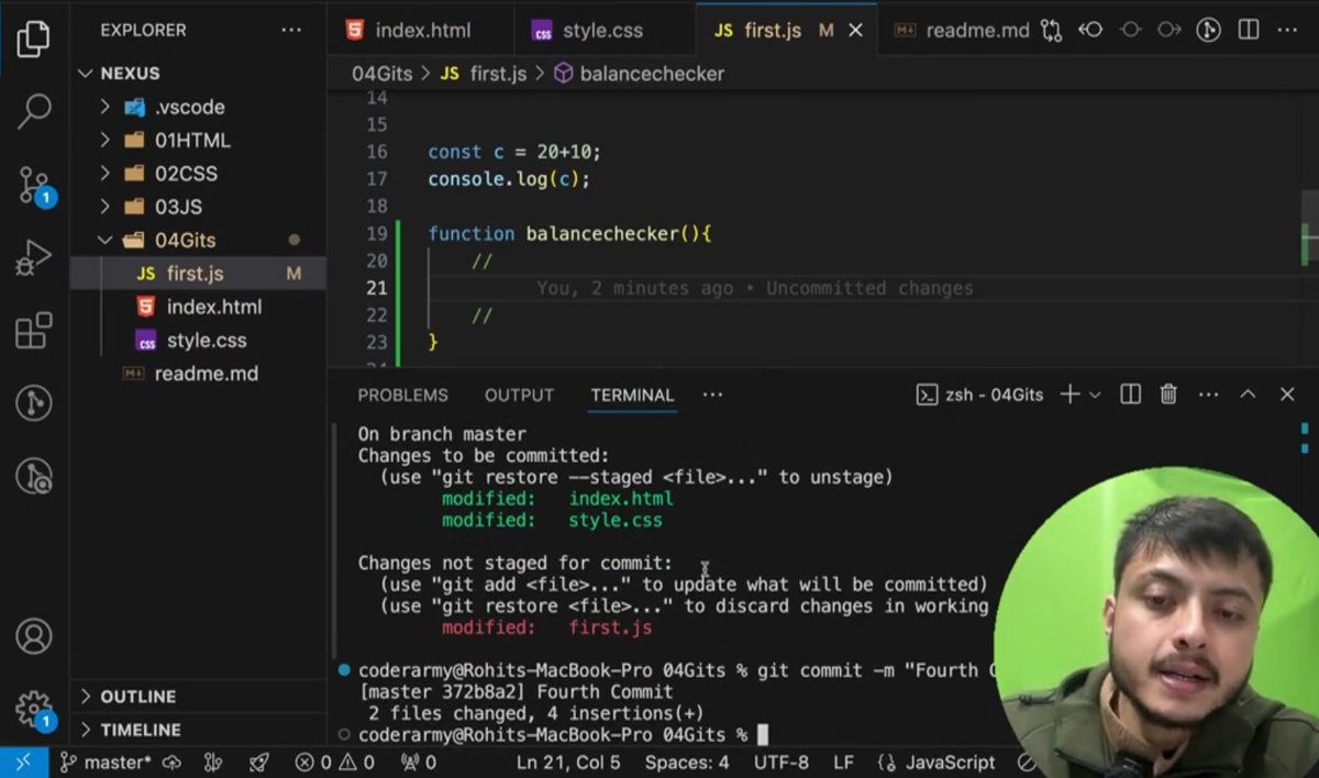 NikhilKumar_45's tweet image. Day 43/100 – #100DaysOfCode 🚀

Started my Git journey today!
Ik I’m late 😅 but finally got it 

• Checked version &amp;amp; set username/email
• Inited repo with git init
• Tracked files via git add
• Made my first commit 🎉
#Git #WebDev #LearnInPublic #CodingJourney  @rohit_negi9