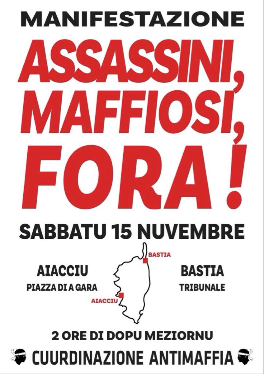 Battestileo's tweet image. Mobisation citoyenne contre l'emprise mafieuse ce samedi 15 novembre !