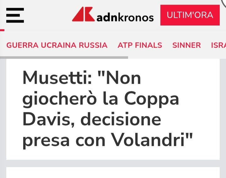 #Sinner ha permesso all'Italia di rivincere dei tornei dello Slam dopo 40 anni. 
Si può permettere di rinunciare alla nazionale italiana per questa volta.
#musetti ? ?