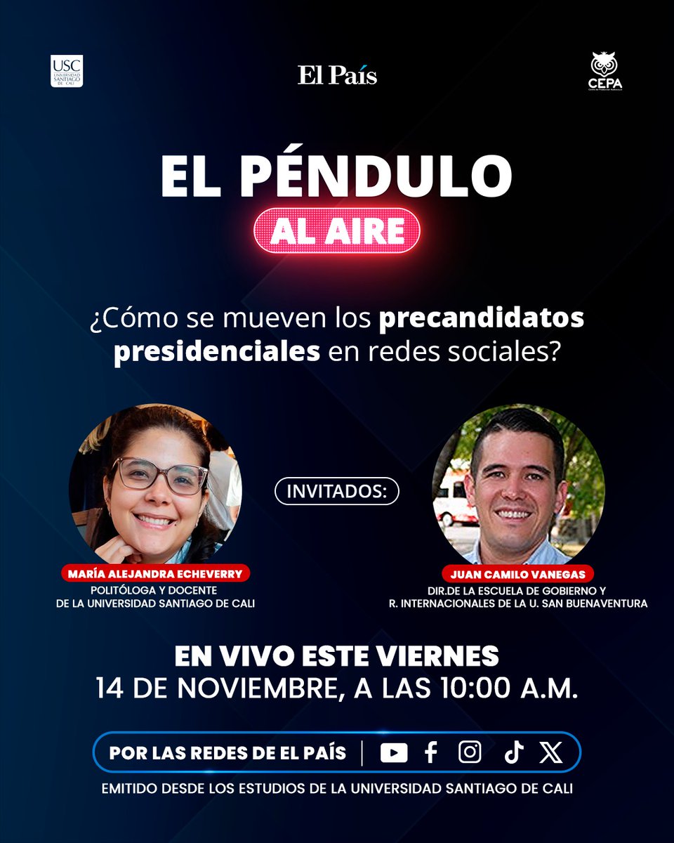 Los espero mañana, vía <a href="/elpaiscali/">El País Cali 📰</a>