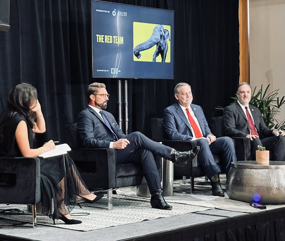 A ton of fun to sit on “The Red Team” panel at today’s #TribFest with my friends <a href="/DavidSpillerTX/">David Spiller</a> &amp; <a href="/realmitchlittle/">Rep. Mitch Little</a>, moderated by the great <a href="/kaylaguo_/">Kayla Guo</a> . We had a great discussion about the many conservative victories achieved during the 89th #txlege and the challenges and