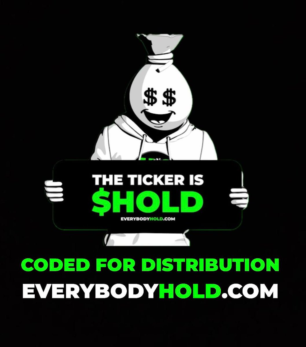 $HOLD = Crypto Safe Heaven!!...... No dilution or rugging here EVER!!