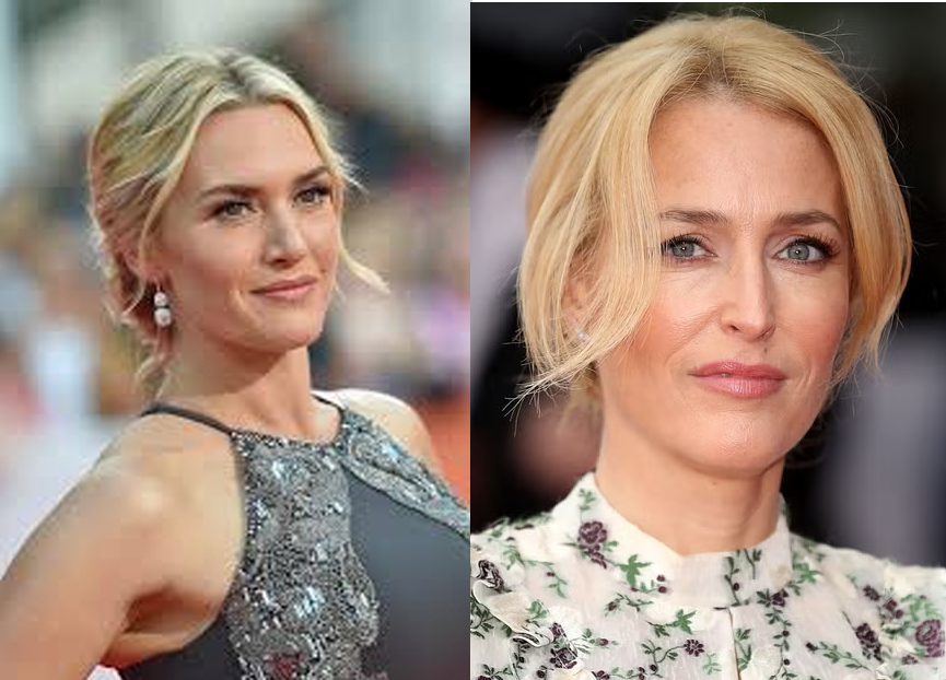 Kate Winslet e Gillian Anderson, que eram completamente diferentes, estão ficando cada vez mais parecidas. Talvez elas estejam se fundindo em uma pessoa só...