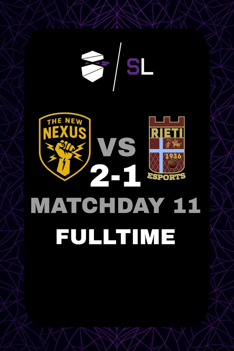 Una partita giocata veramente bene dove come al solito abbiamo voluto soffrire perché ci piace finire con le mutande sgommate. GG

<a href="/ShadowLeagueFC/">Shadow League</a> 
#WeAreOne #JoinTheNexus