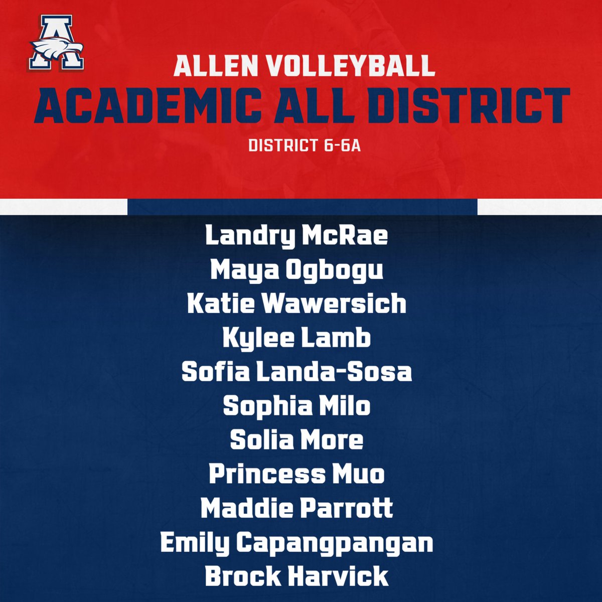 Allen Volleyball tweet media