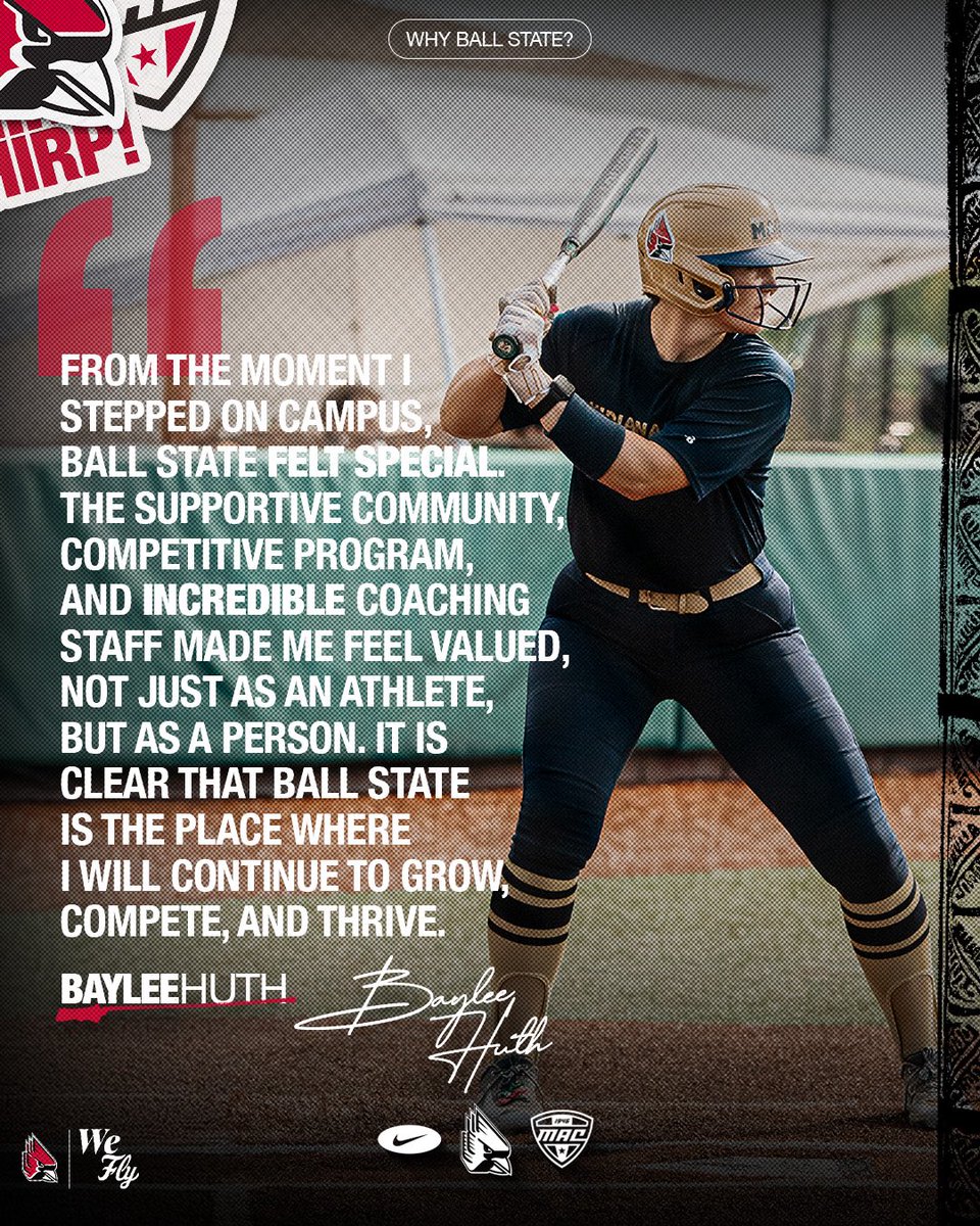 We’re excited to welcome <a href="/BayleeHuth/">Baylee Huth</a> to the #BallStateSB family! ❤️🖤👌🏽

#ChirpChirp x #WeFly x #MACtion