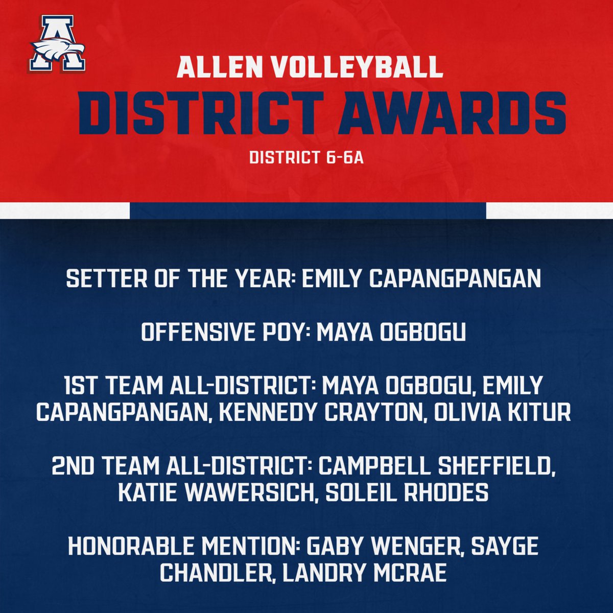 Allen Volleyball tweet media