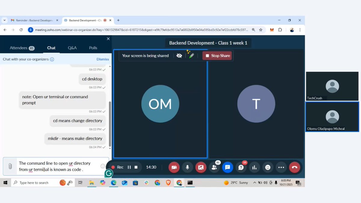 pmoabeg's tweet image. Just finished my first month in the TechCrush Backend scholarship 🚀 @TechCrushHQ. From zero knowledge of MongoDB and NodeJS to mastering them, I&apos;ve grown a lot while balancing school! Feeling more connected to tech than ever 🧑‍💻. #TechcrushOneMonthrecap