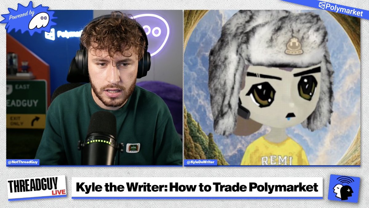 Threadupdates_'s tweet image. Threadguy is now LIVE with @KyleDeWriter 

twitch.tv/threadguy